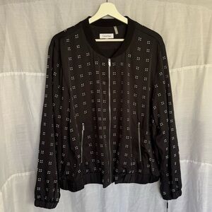 Calvin Klein Studded Zip-Up Jacket